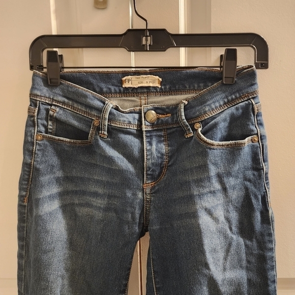 free people ankle skinny straight crop low rise y2k jeans size 25 - Picture 5 of 13